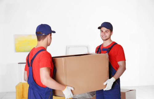 Man with van helping a Sudbury home move with boxes and furniture