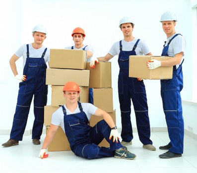 Professional removal team preparing a residential move in Sudbury