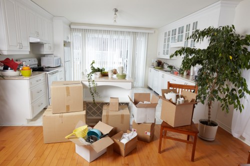 Crew removing bulky furniture from a local apartment building in Sudbury