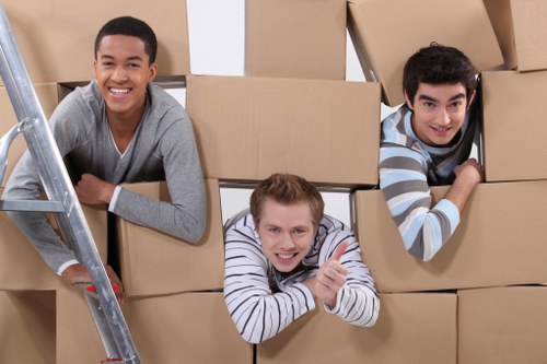 Moving team serving a residential home in Sudbury