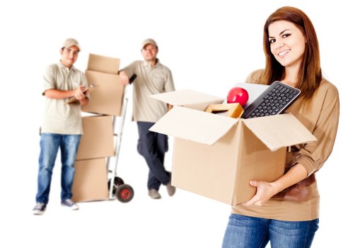Loading furniture into a removals van for a Sudbury house move