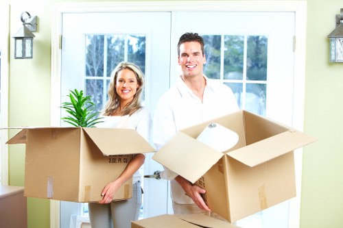 Residential furniture removal truck loading unwanted items in Sudbury