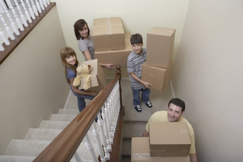 Household furniture being handled carefully during a Sudbury move